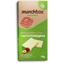 Munchbox Keto Chocolate Hazelnut Crisp Low Carb Indulgence 90g, Pack Of 12 Munchbox Keto Chocolate Hazelnut Crisp Low Carb Indulgence 90g, Pack Of 12