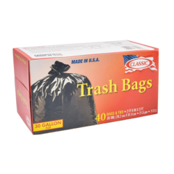 Classic Trash Bags 30 Gallon 6x40 Bags, Pack Of 3 Classic Trash Bags 30 Gallon 6x40 Bags, Pack Of 3