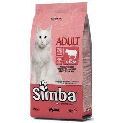 Simba Cat Croquettes With Beef 2kg, Pack Of 6 Simba Cat Croquettes With Beef 2kg, Pack Of 6