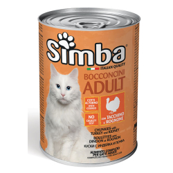 Simba Cat Chunkies With Turkey And Kidney 415g, Pack Of 24 Simba Cat Chunkies With Turkey And Kidney 415g, Pack Of 24