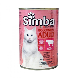 Simba Cat Wet Food For Adult Cats With Beef 415g Simba Cat Wet Food For Adult Cats With Beef 415g