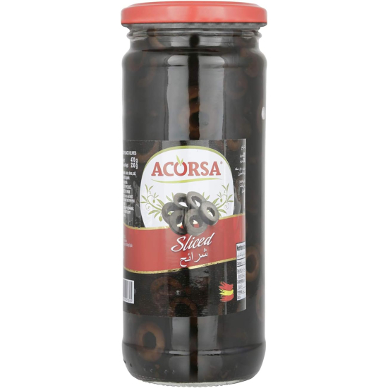 Acorsa Olives Black Sliced Jar 12X230gm L/Jar