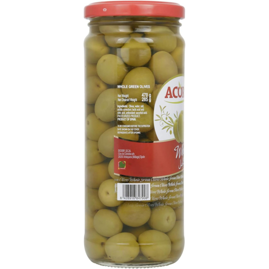 Acorsa Olives Green Plain Jar 12x285gm L/Jar