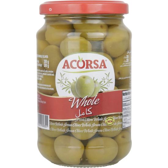 Acorsa Olives Green Plain Jar Pack Of 12x200gm