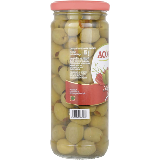 Acorsa Olives Green Stuffed Jar Pack Of 12x285gm L/Jar 