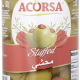 Acorsa Olives Green Stuffed Jar Pack Of 12x285gm L/Jar 