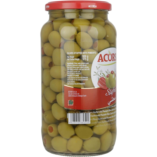 Acorsa Olives Green Stuffed Jar Pack Of 12x200gm