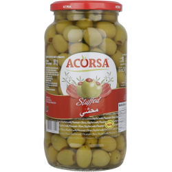 Acorsa Olives Green Stuffed Jar 12x200gm, Pack Of 3 Acorsa Olives Green Stuffed Jar 12x200gm, Pack Of 3