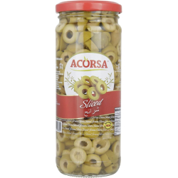 Acorsa Olives Green Sliced Jar 12x230gm L/Jar, Pack Of 3 Acorsa Olives Green Sliced Jar 12x230gm L/Jar, Pack Of 3