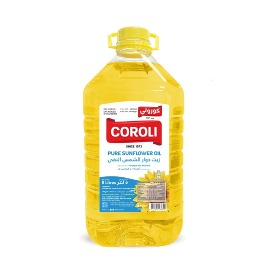 Coroli Pure Sunflower Oil 5 Liters, Pack Of 4
