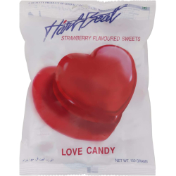Hartbeat Strawberry Love Candy 150g, Pack Of 40 Hartbeat Strawberry Love Candy 150g, Pack Of 40