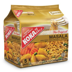 Koka Instant Noodles Masala Flavour 5 Pieces 85g, Pack Of 12 Koka Instant Noodles Masala Flavour 5 Pieces 85g, Pack Of 12