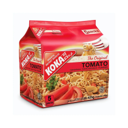 Koka Instant Noodles Tomato 5 Pieces 85g, Pack Of 12 Koka Instant Noodles Tomato 5 Pieces 85g, Pack Of 12