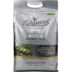 Kohinoor Extra Fine Basmati Rice Silver 5kg, Pack Of 4 Kohinoor Extra Fine Basmati Rice Silver 5kg, Pack Of 4