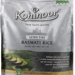 Kohinoor Extra Fine Basmati Rice Silver 5kg, Pack Of 4 Kohinoor Extra Fine Basmati Rice Silver 5kg, Pack Of 4