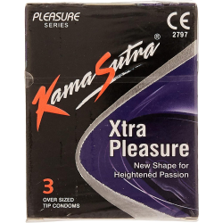 Kama Sutra  Xtra Pleasure Condom 3 Pieces, Pack Of 24 Kama Sutra  Xtra Pleasure Condom 3 Pieces, Pack Of 24