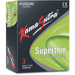 Kama Sutra Condom Super Thin 3 Pieces, Pack Of 24 Kama Sutra Condom Super Thin 3 Pieces, Pack Of 24