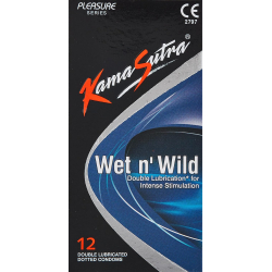 Kama Sutra Condom Wet N Wild 12 Pieces, Pack Of 12 Kama Sutra Condom Wet N Wild 12 Pieces, Pack Of 12