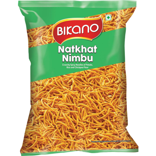 Bikano Namkeen Natkhat Nimbu 125g, Pack Of 10