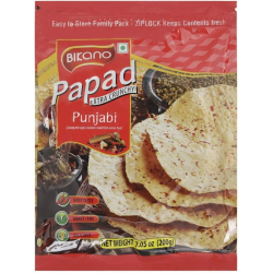 Bikano Papad Punjabi Masala 5 10x200g, Pack Of 10