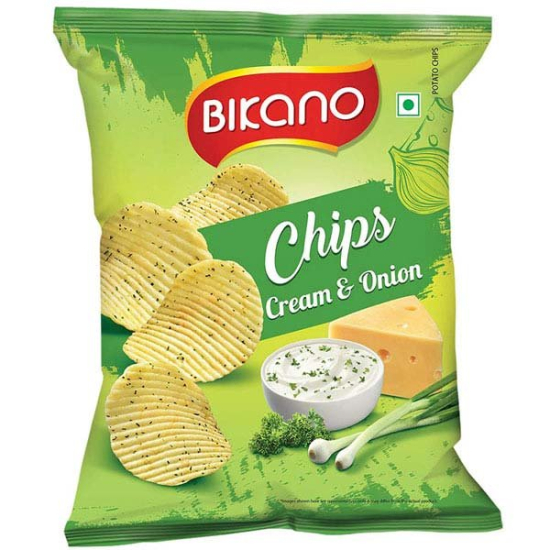 Bikano Chips Cream & Onion 60g, Pack Of 12