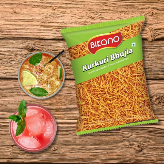 Bikano Namkeen Kurkuri Bhujia 200g, Pack Of 8