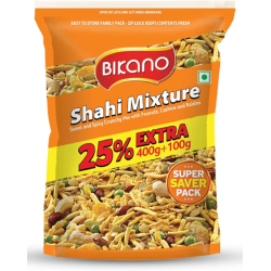 Bikano Shahi Mixture Namkeen 5x400g, Pack Of 8
