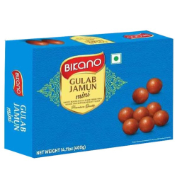 Bikano Sweet Gulab Jamun Mini 400g, Pack Of 24 Bikano Sweet Gulab Jamun Mini 400g, Pack Of 24
