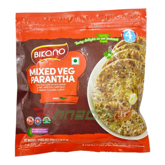 Bikano  Mixed Vegetable Paratha 400g, Pack Of 12