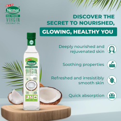 KLF Nirmal Cold Pressed Virgin Coconut Oil 250 ml, Pack Of 16 KLF Nirmal Cold Pressed Virgin Coconut Oil 250 ml, Pack Of 16
