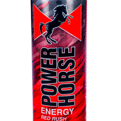 Power Horse Pomegranate Red Rush Energy Drink Can 24x250ml Pack Of 2
