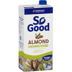 Sanitarium So Good Unsweetened Almond Milk 12x1Ltr Sanitarium So Good Unsweetened Almond Milk 12x1Ltr
