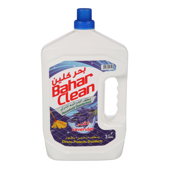 Bahar Clean Anti Bacterial Disinfectant Lavender 3Ltr, Pack Of 4
