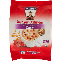 Captain Oats Instant Dates 5x32g, Pack Of 24 Captain Oats Instant Dates 5x32g, Pack Of 24