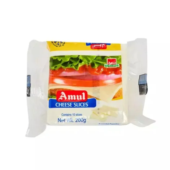 Amul Cheese Slice 200g, Pack Of 12