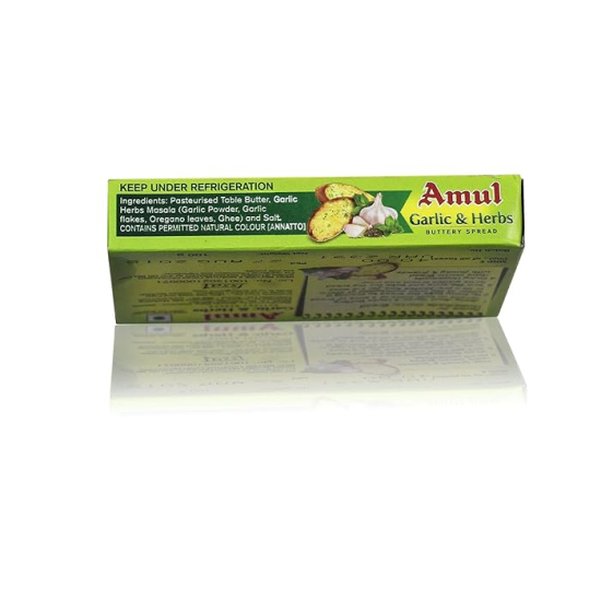 Amul Buttery Spread Garlic And Herbs, 100g