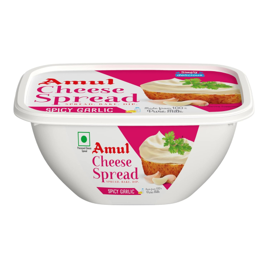 Amul Cheese Spread Spicy Garlic 200g