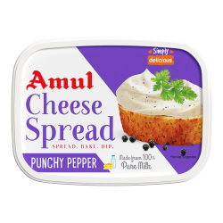 Amul Cheese Spread Pepper 200g, Pack Of 12