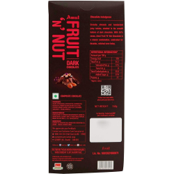Amul Fruit & Nut Chocolate 150g, Pack Of 10 Amul Fruit & Nut Chocolate 150g, Pack Of 10