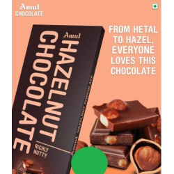 Amul Hazelnut Chocolate 150g, Pack Of 10 Amul Hazelnut Chocolate 150g, Pack Of 10