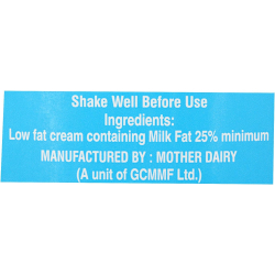 Amul Fresh Cream 1 Ltr, Pack Of 12 Amul Fresh Cream 1 Ltr, Pack Of 12