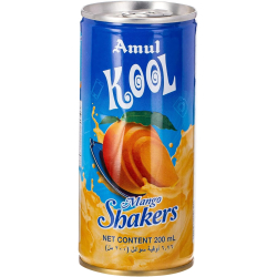 Amul Kool Mango Shake (Tin) 200 ml, Pack Of 12 Amul Kool Mango Shake (Tin) 200 ml, Pack Of 12
