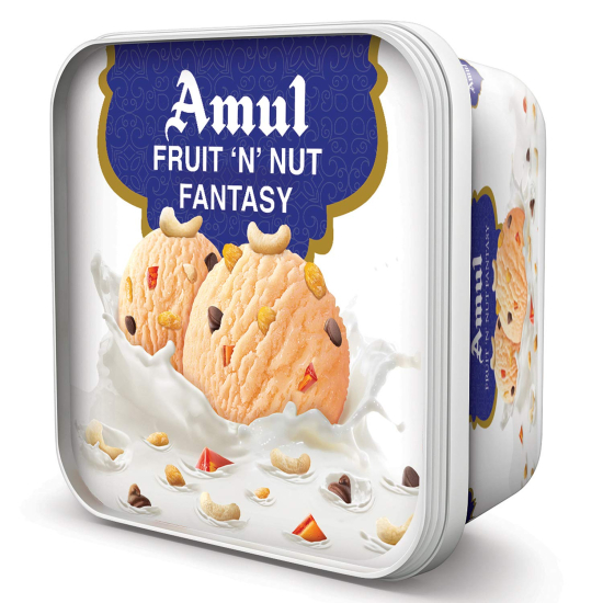 Amul Ice Cream Fruit N Nut Fantasy 1ltr