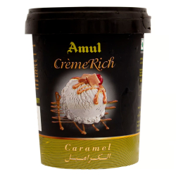 Amul Creme Rich Caramel Ice Cream 500ml, Pack Of 3 Amul Creme Rich Caramel Ice Cream 500ml, Pack Of 3
