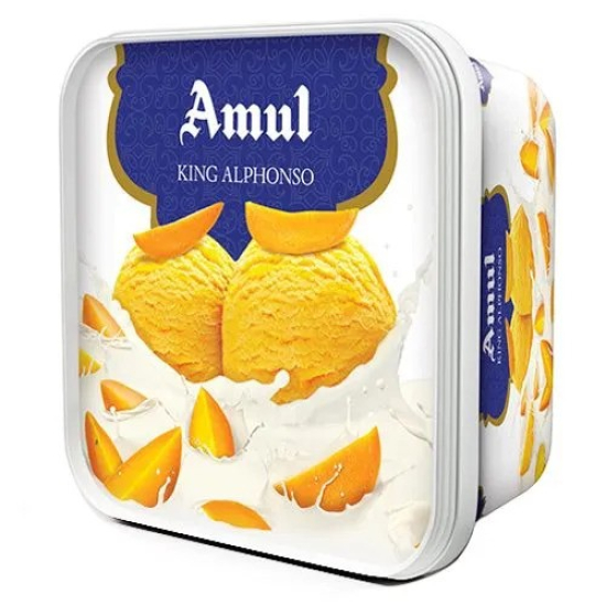 Amul Ice Cream King Alphonso 1 Ltr
