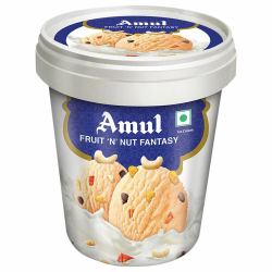 Amul Fruit 'N' Nut Fantasy Ice Cream 125 ml Amul Fruit 'N' Nut Fantasy Ice Cream 125 ml