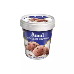 Amul Ice Cream Chocolate With Brownie 125 ml  Amul Ice Cream Chocolate With Brownie 125 ml