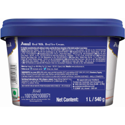 Amul Ice Cream Strawberry Magic 1 Ltr, Pack Of 6 Amul Ice Cream Strawberry Magic 1 Ltr, Pack Of 6