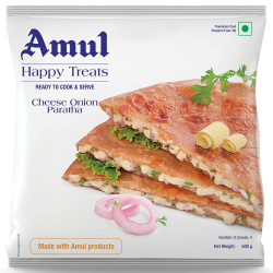 Amul Cheese Onion Paratha 500g, Pack Of 12 Amul Cheese Onion Paratha 500g, Pack Of 12