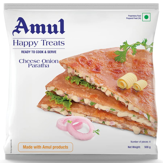 Amul Cheese Onion Paratha 500g
